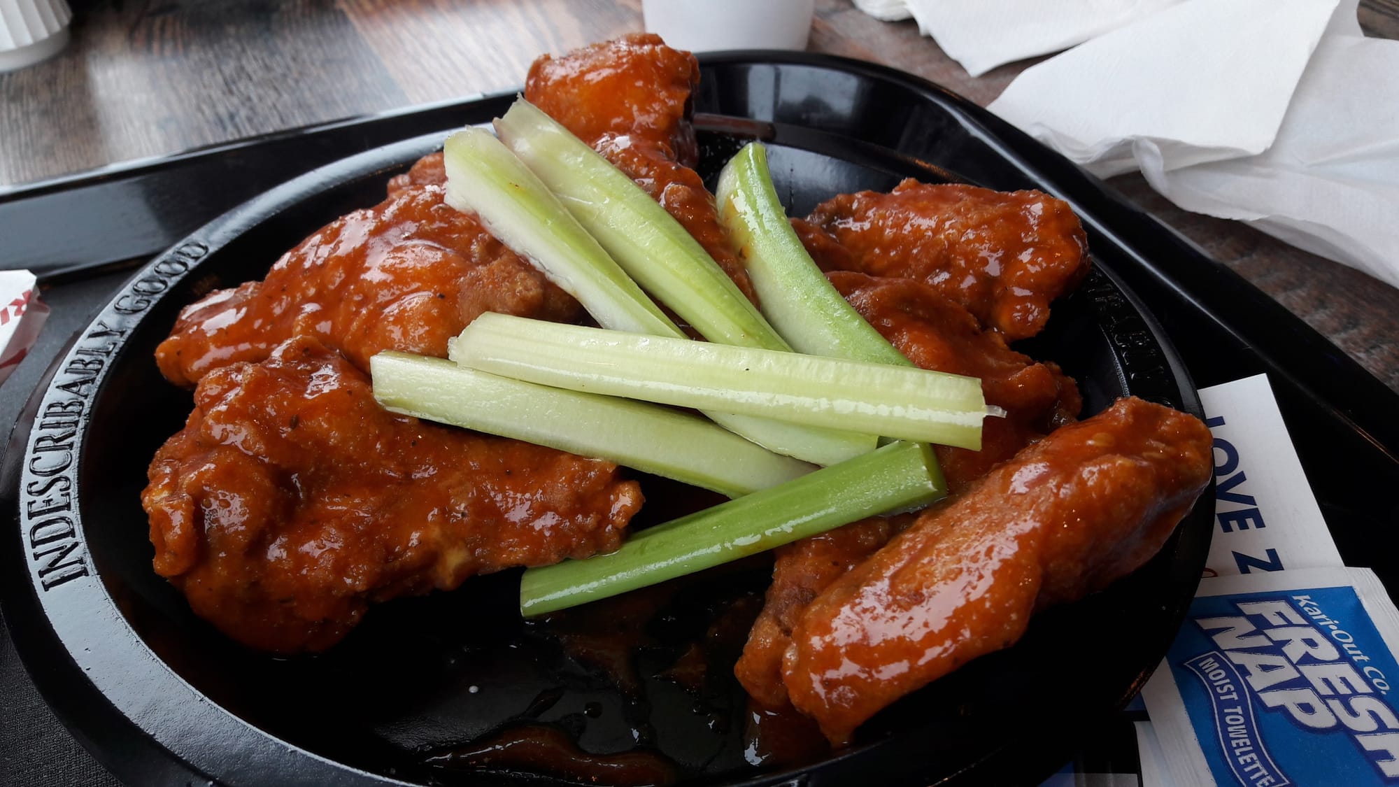 Des ailes de poulet sauce buffalo chez Zaxby's dans le sud des États-Unis.