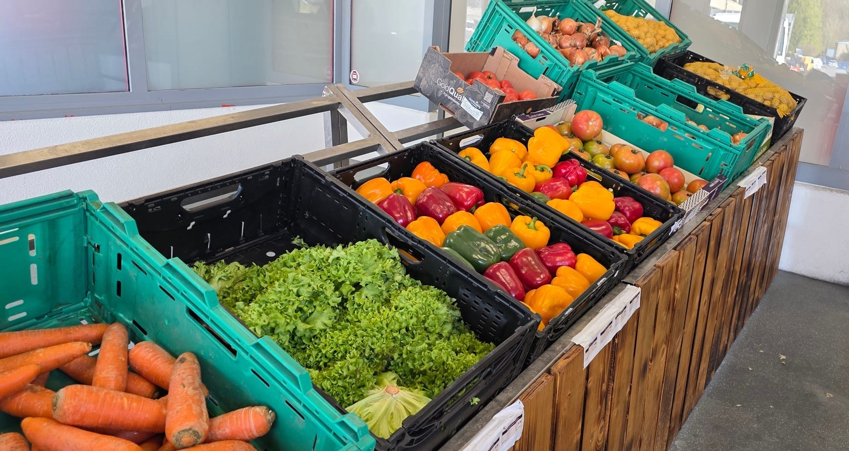 Les légumes à la Casa Portuguesa de Romanel.