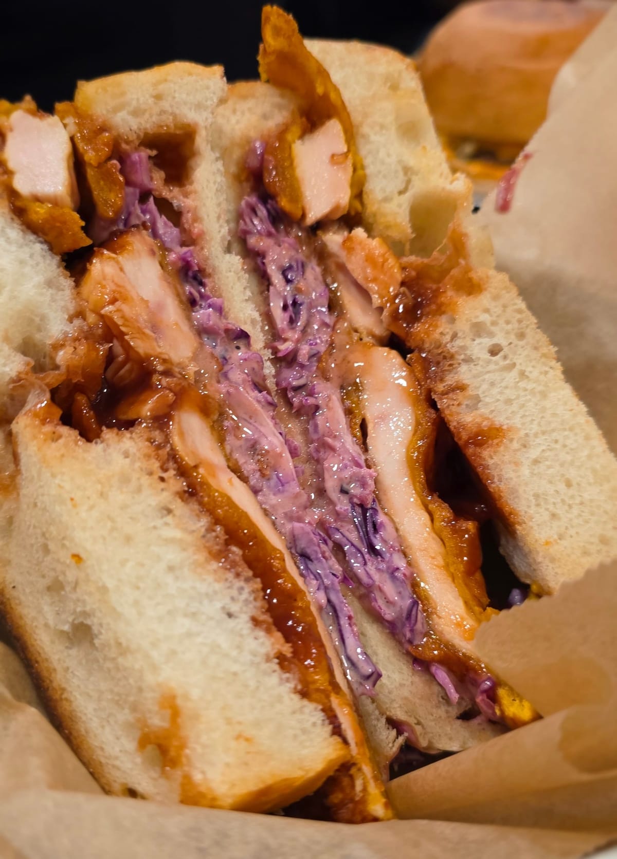 Un sando en gros plan chez Mealz. 